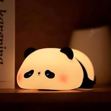 Cute Panda LED Night Lamp – Soft Silicone Night Light with 3 Brightness Modes