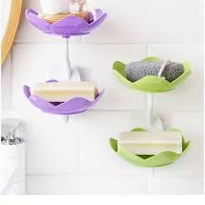 Wall Mounted Soap Holder with Drainage – No-Drill Bathroom Soap Dish & Stand